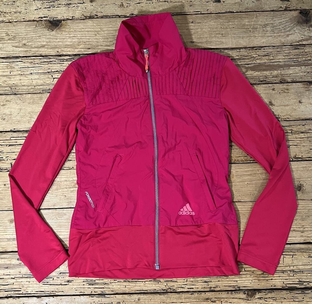 Adidas Women’s Size XS Pink Adizero Climalite Full Zip Jacket *Vintage